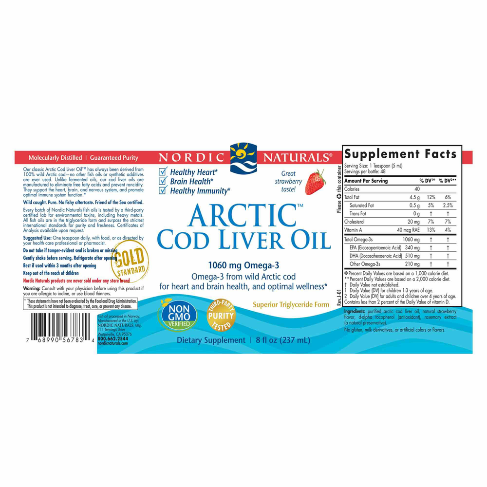 Arctic Cod Liver Oil Strawberry