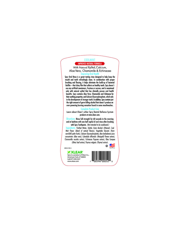 Spry Oral Rinse - Cool Mint