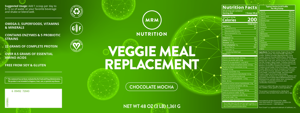 Veggie Meal Replace Choc Mocha