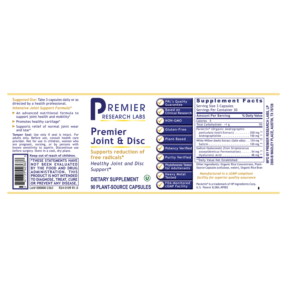 Premier Joint & Disc