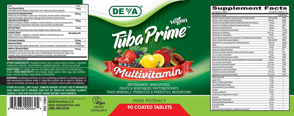 Vegan Tūba Prime Multivitamin