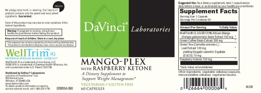 Mango-Plex with Raspberry Ketone