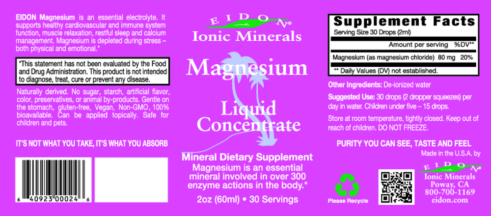 Magnesium liquid concentrate