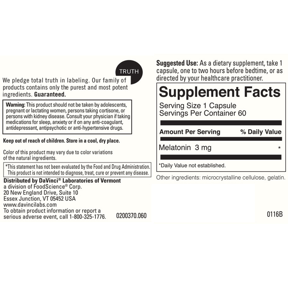 Melatonin 3mg