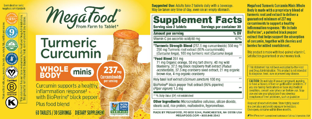 Turmeric Curcumin Minis - Whole Body