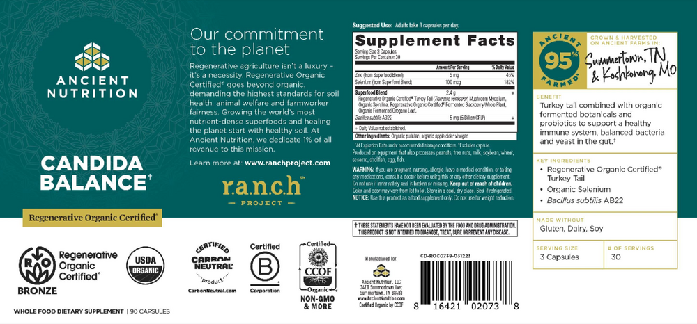 Regenerative Organic Certified Candida Balance