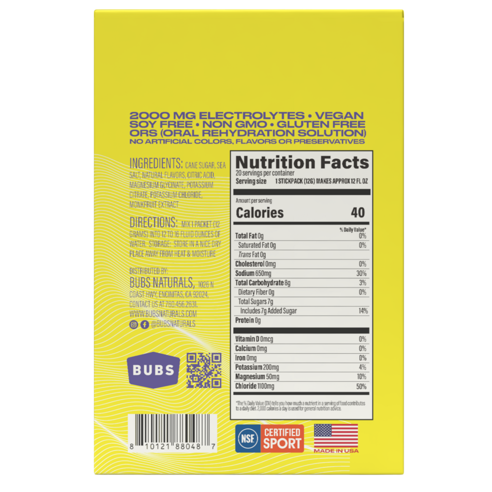 Hydrate or Die Electrolytes - Lemon