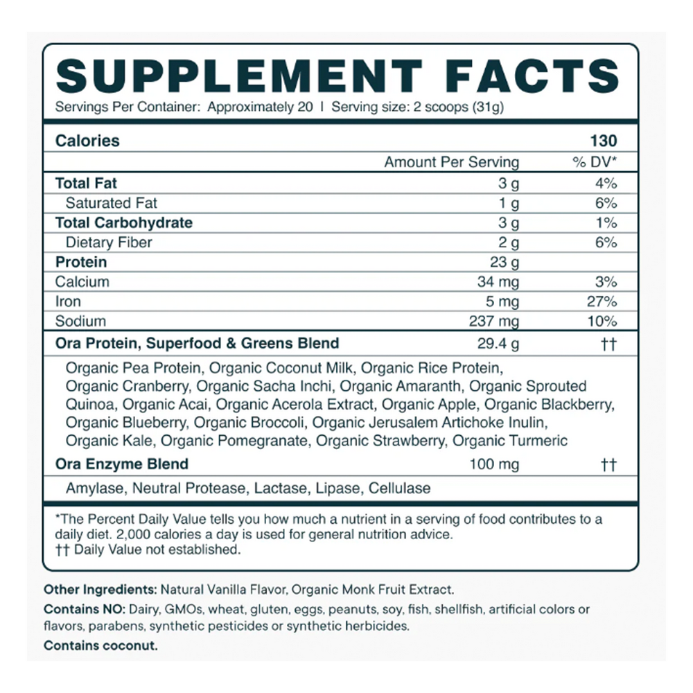 So Lean & So Clean, Plant Protein, Vanilla