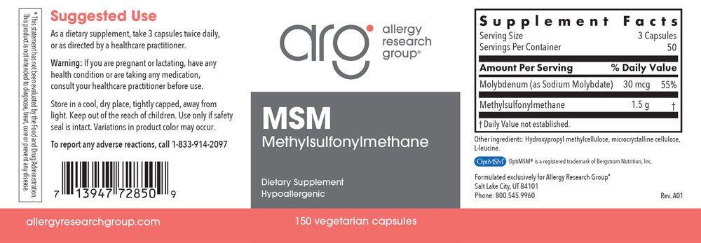 MSM 500mg