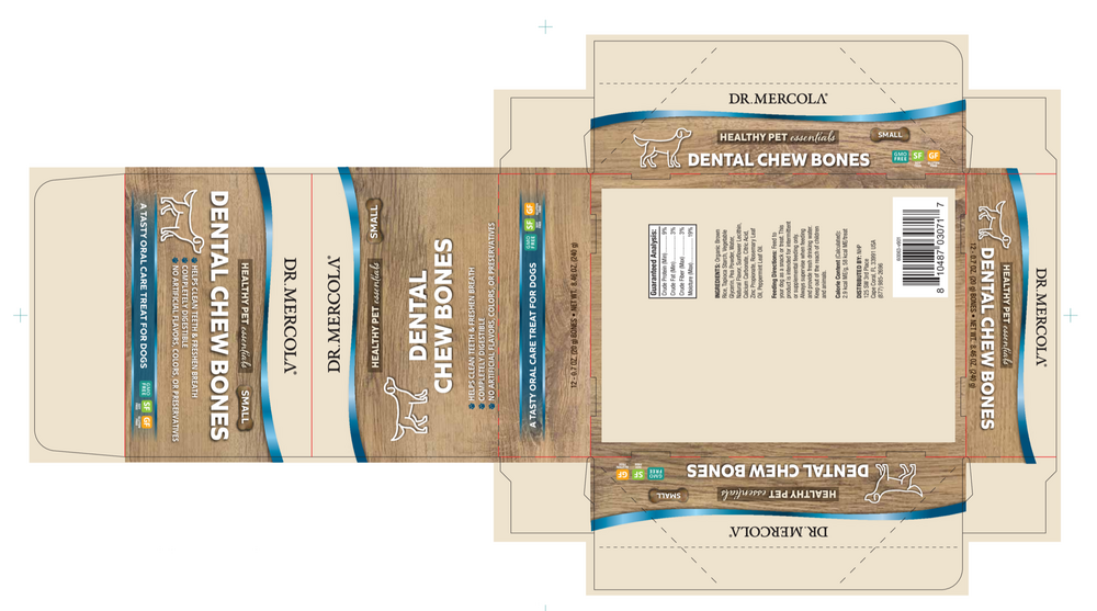 Dog Dental Chew Bones Small