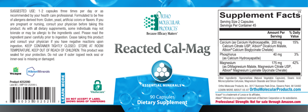 Reacted Cal-Mag