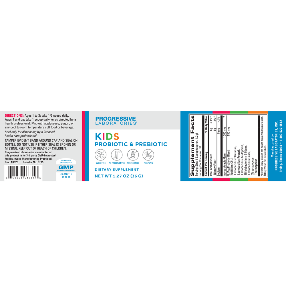 Kid's Probiotic & Prebiotic Powder
