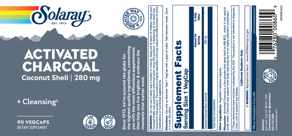 Activated Charcoal 280mg