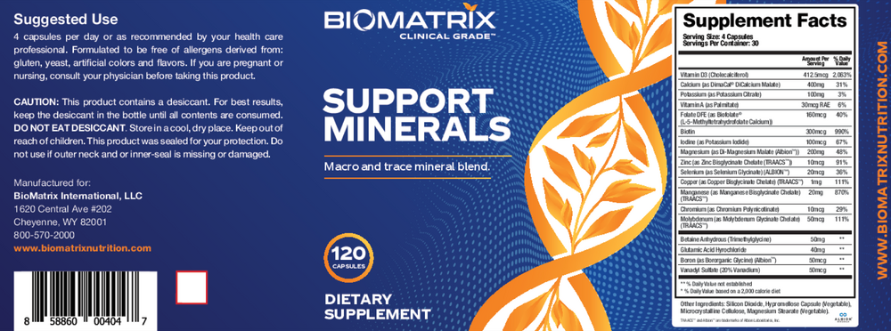 Support Minerals