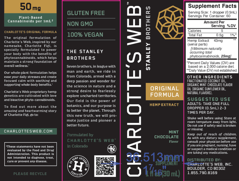 Original Formula Hemp Extract 50mg - Mint Chocolate