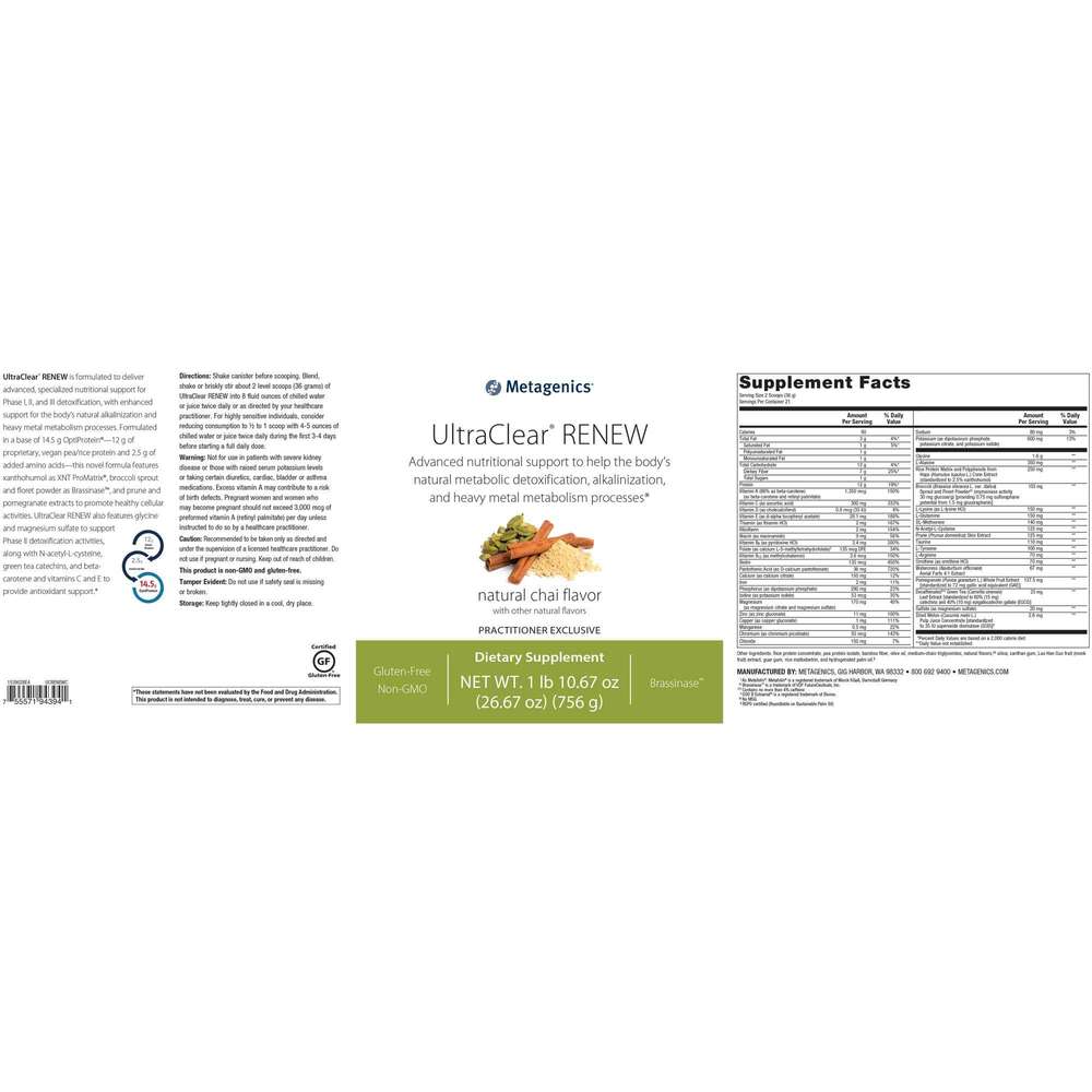 UltraClear® RENEW, Chai