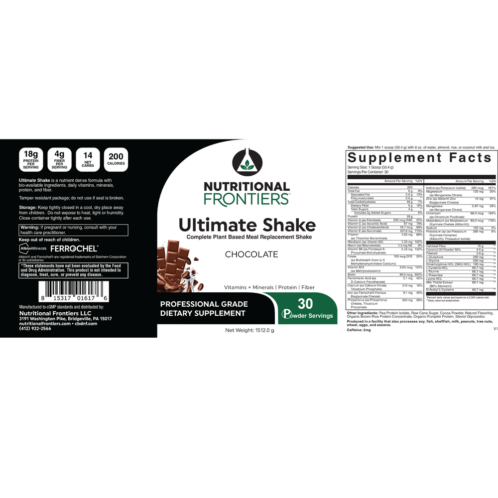Ultimate Shake, Chocolate