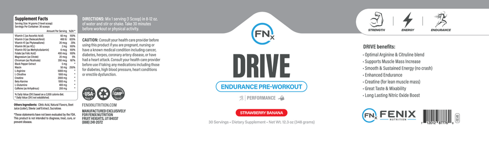 FNX Drive Strawberry Banana