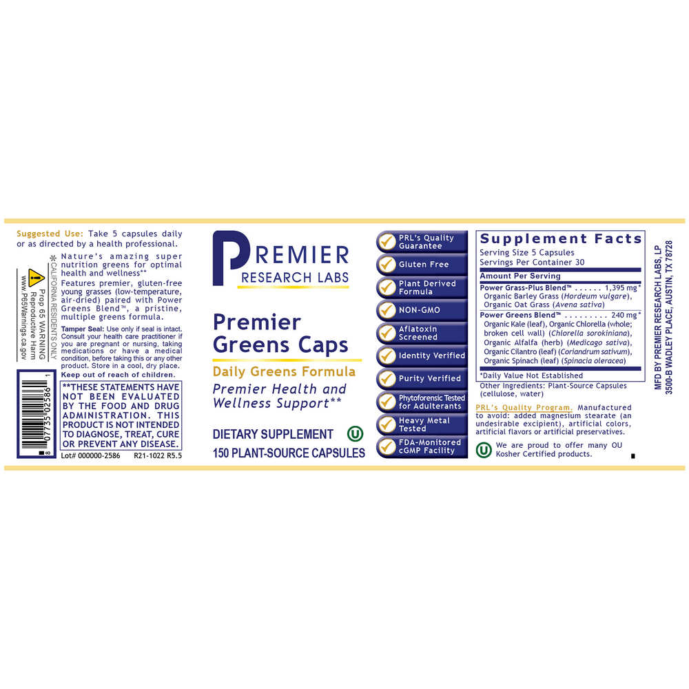 Premier Greens Caps
