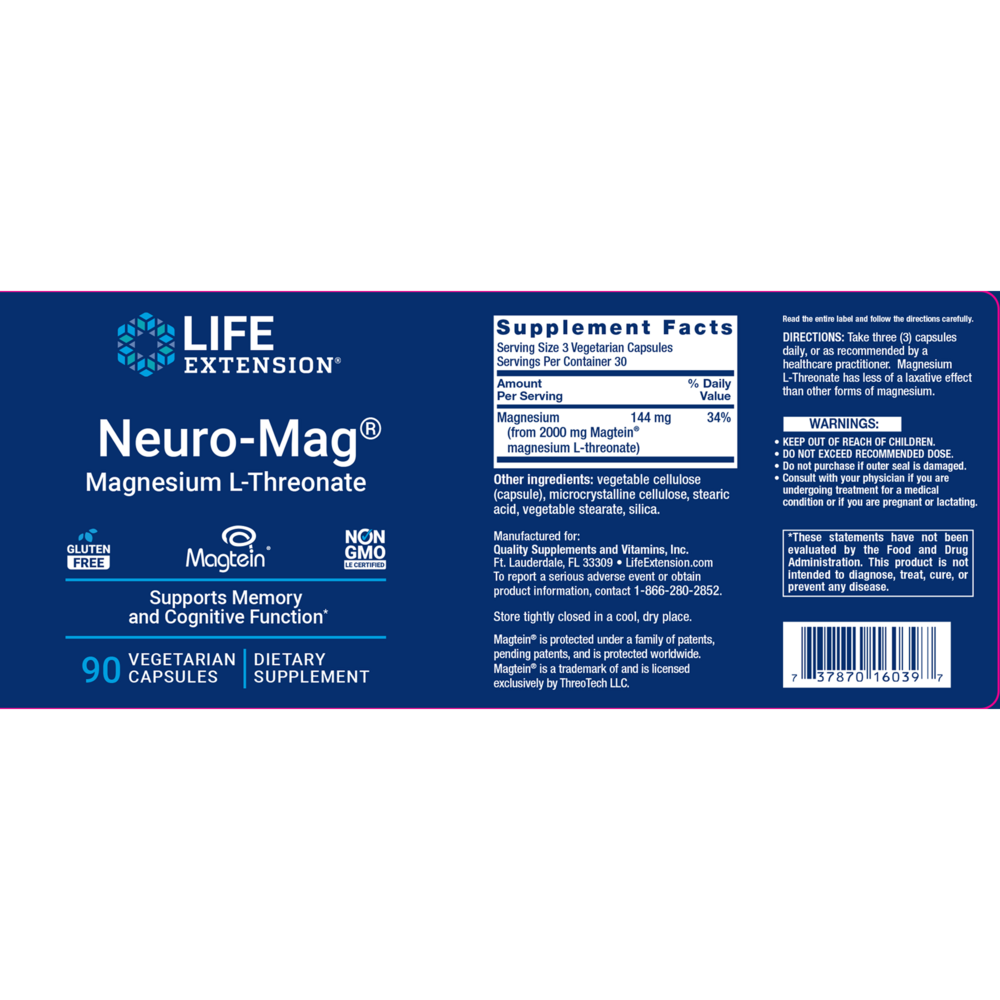 Neuro-Mag® Magnesium L-Threonate