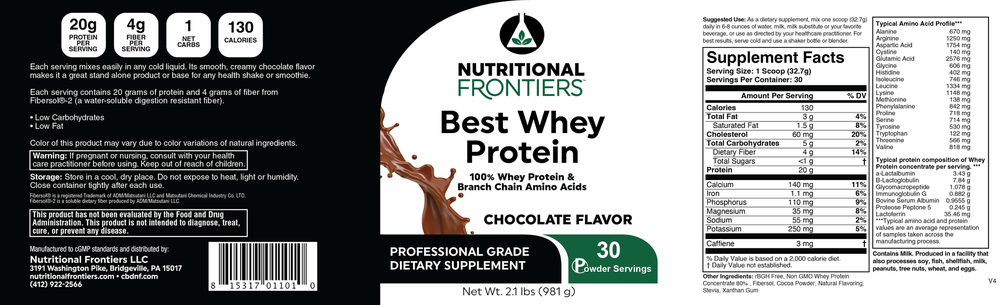 The Best Whey, Chocolate