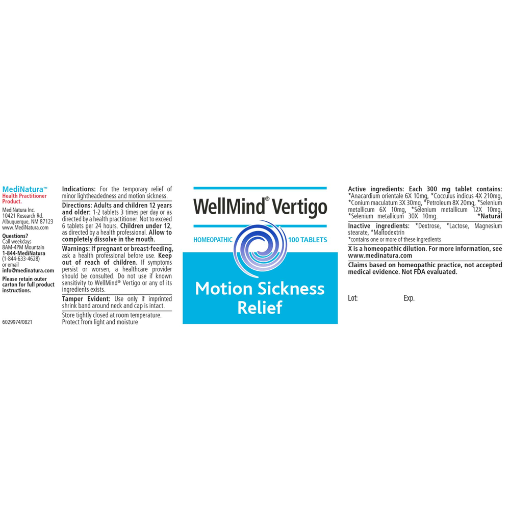 WellMind Vertigo Tablets
