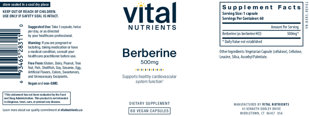 Berberine 500mg