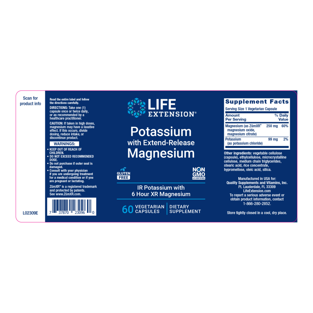 Potassium with Extend-Release Magnesium