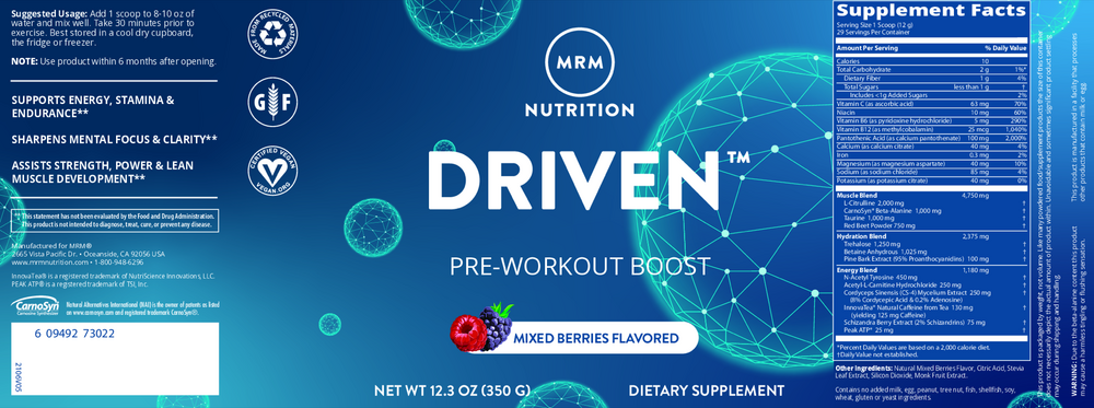 Driven Pre-Workout Boost - Mixed Berry
