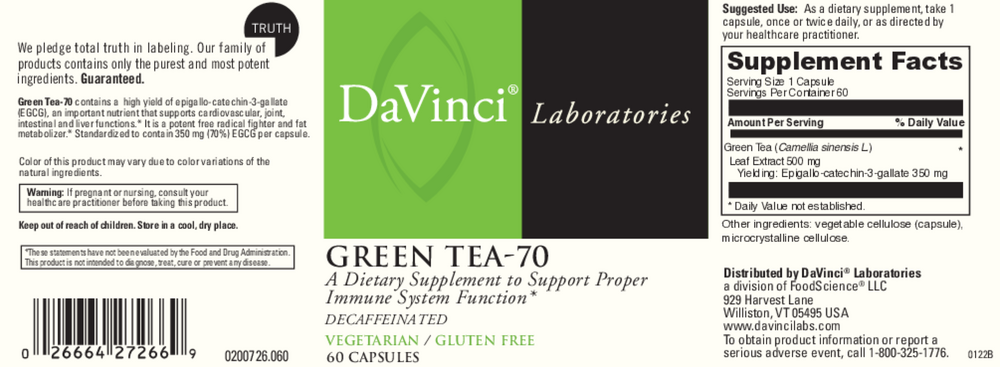 Green Tea-70 500mg