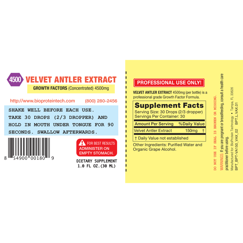 Velvet Antler Extract (VAE) 4500