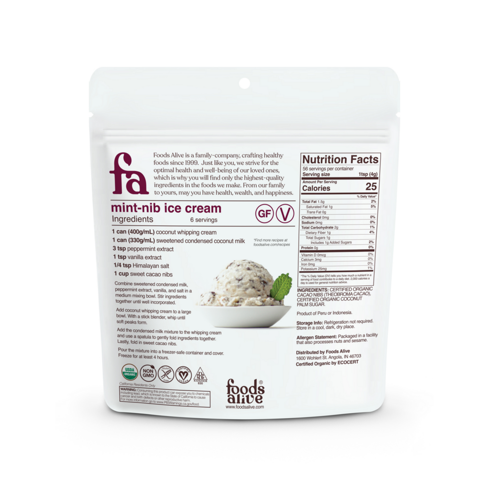 Sweet Cacao Nibs Organic