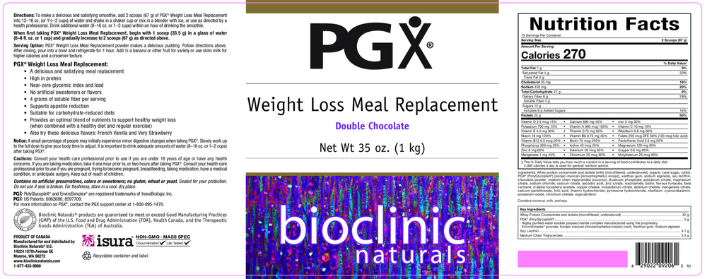 PGX WeightLoss Meal Replacement Chocolate