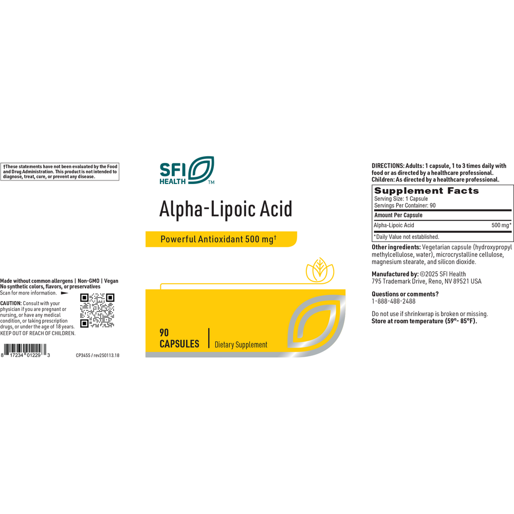 Alpha Lipoic Acid 500mg