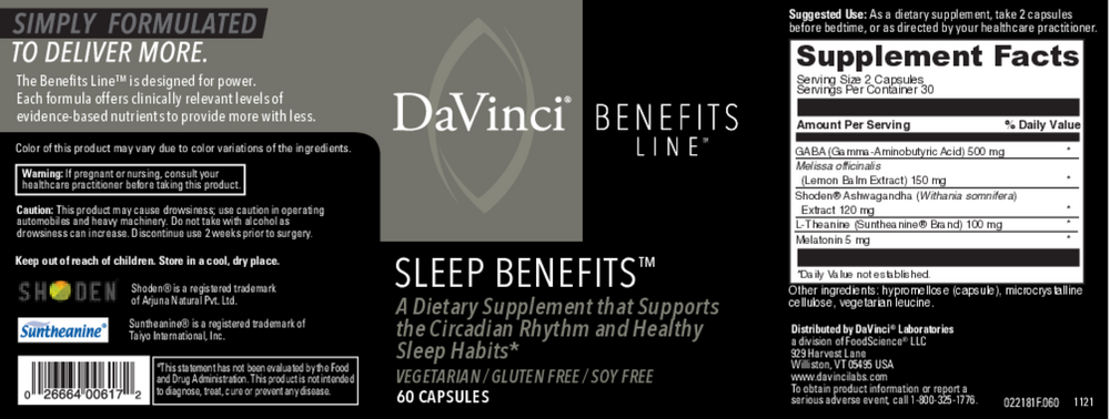 Sleep Benefits