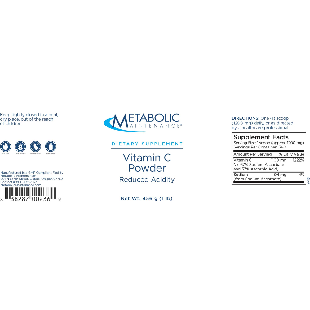 Vitamin C Powder (Reduced Acidity)