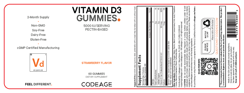 Vitamin D3 5000IU Gummies