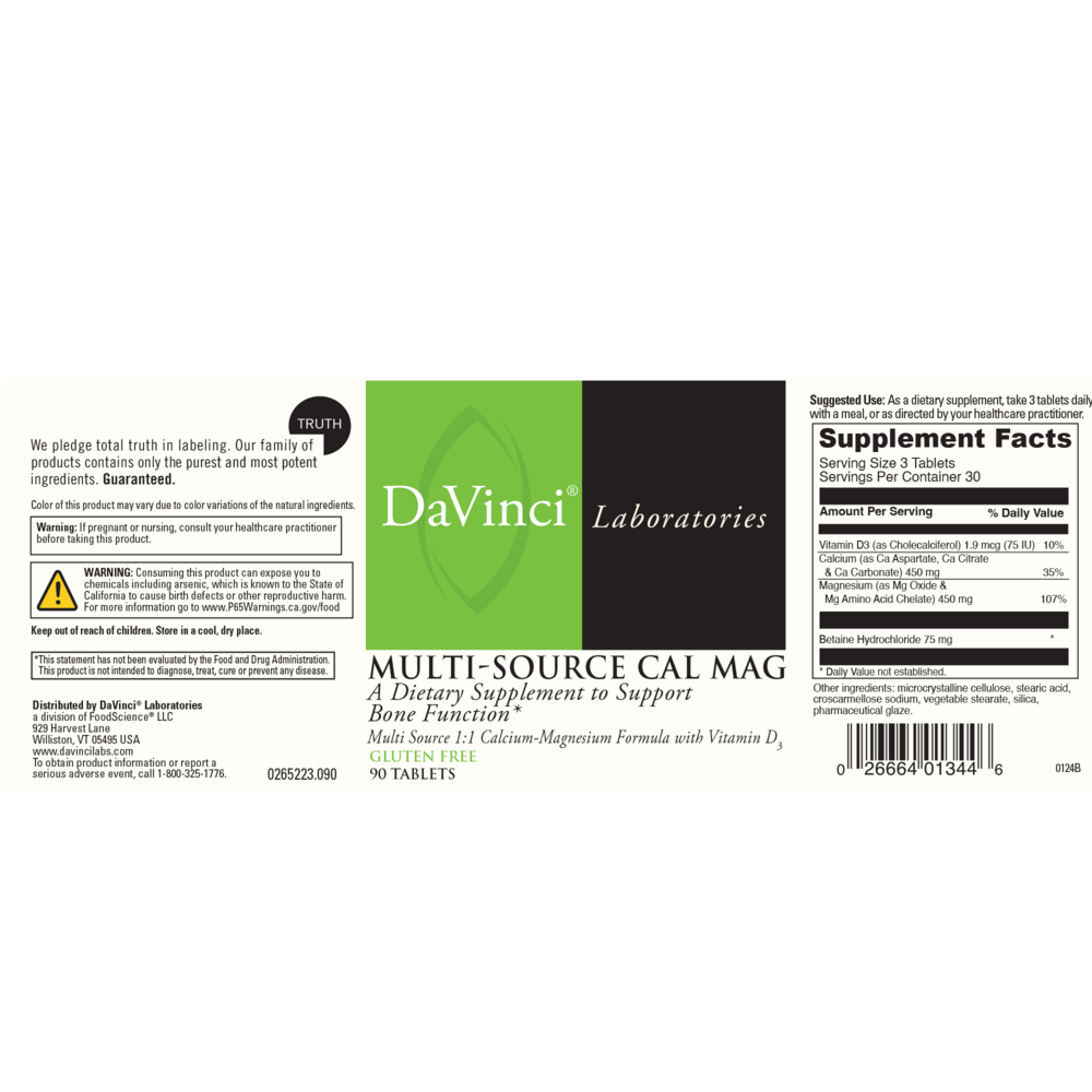 Multi-Source Cal Mag (California Only)