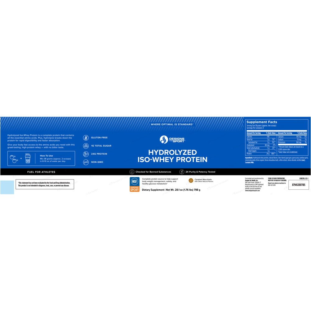 Hydrolyzed ISO-Whey Protein Caramel Macchiato
