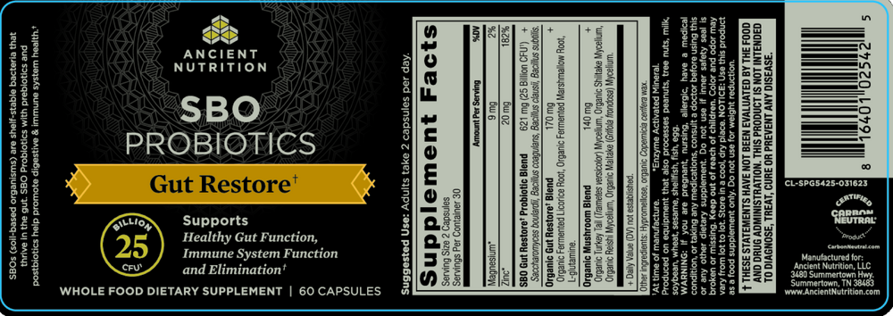 SBO Probiotic Gut Restore