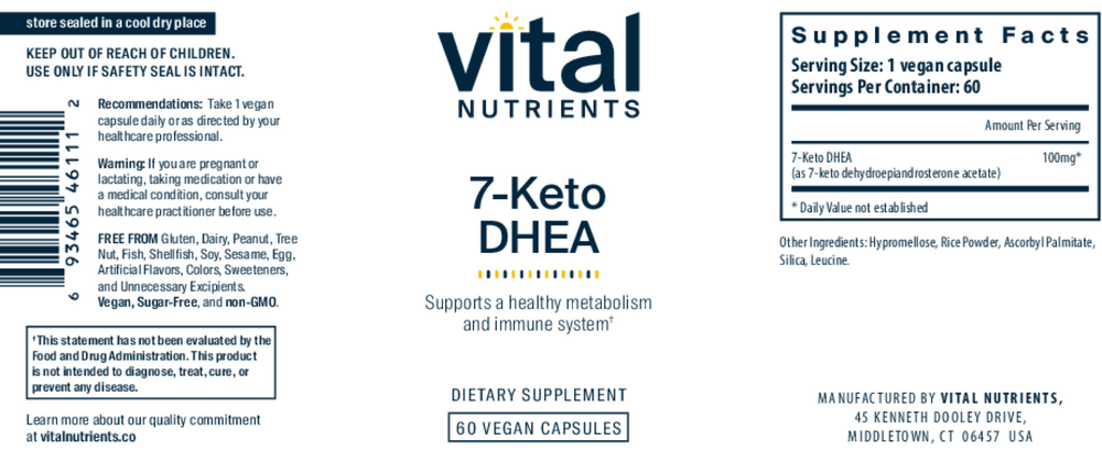 7-Keto DHEA 100mg