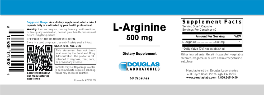 L-Arginine 500mg