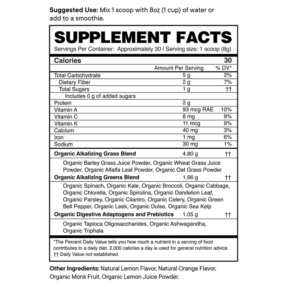 Easy Being Green: Greens Powder - Orange