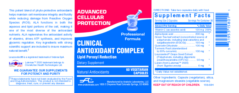 Clinical Antioxidant Complex