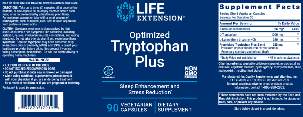 Optimized Tryptophan Plus