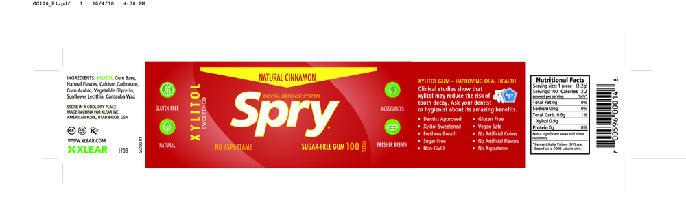 Natural Cinnamon Xylitol Gum