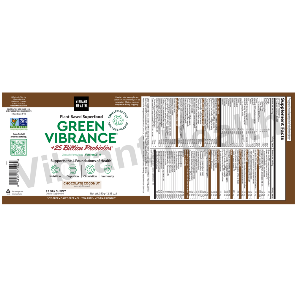 Green Vibrance Chocolate Coconut