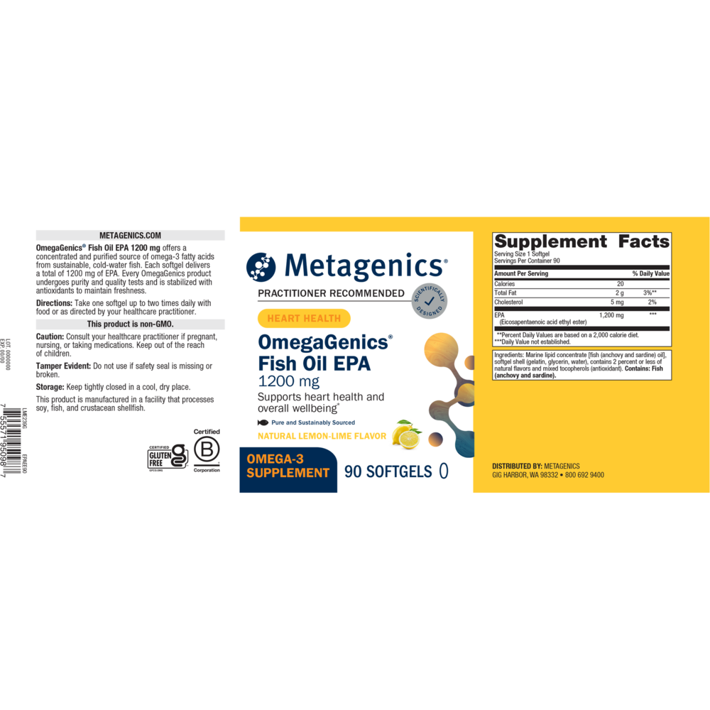 OmegaGenics® Fish Oil EPA 1200mg