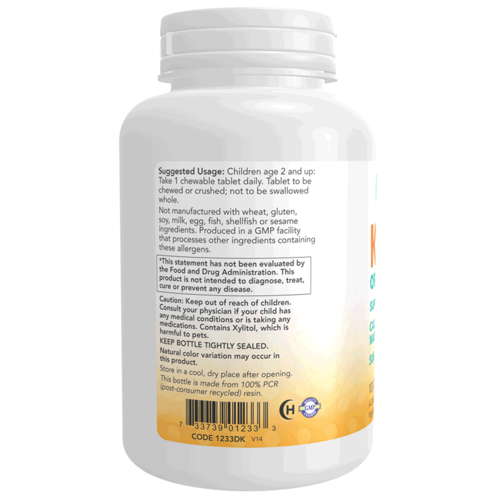 Kid Cal™ Chewables, Orange U Delicious Flavor