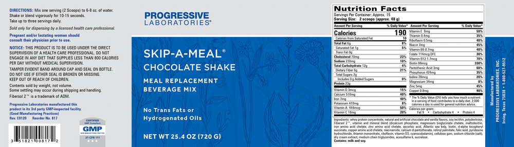 Skip-A-Meal Chocolate